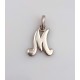 Breloque monogramme M en argent