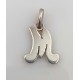 Breloque monogramme M en argent