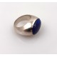 Importante bague argent lapis lazuli T.56/57 21,8 gr.