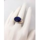 Importante bague argent lapis lazuli T.56/57 21,8 gr.