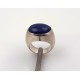 Importante bague argent lapis lazuli T.56/57 21,8 gr.