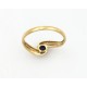 Bague de jeune fille or et saphir T.53