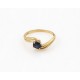 Bague de jeune fille or et saphir T.53