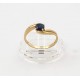 Bague de jeune fille or et saphir T.53