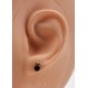 Petites boucles d'oreilles en or et onyx