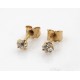 Puces d'oreilles or et diamants 2 x 0,10 ct