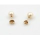Boucles d'oreilles or et perles Akoya