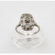 Bague Art Nouveau or gris et diamants