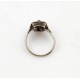 Bague Art Nouveau or gris et diamants