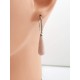 Une seule boucle d'oreille pendante, or, corail et diamants