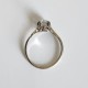 Bagua ancienne or gris, platine, diamant T.A. 0,30 ct