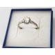 Bagua ancienne or gris, platine, diamant T.A. 0,30 ct