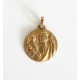 Médaille de Saint Christophe en or + chaîne plaqué or