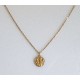 Médaille de Saint Christophe en or + chaîne plaqué or
