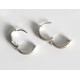 Mini-créoles articulées, en argent