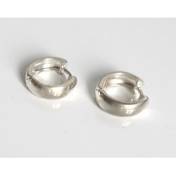 Mini-créoles articulées, en argent