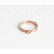 Bague ancienne or rose et rose de diamant, T.40