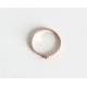 Bague ancienne or rose et rose de diamant, T.40