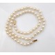 Collier choker de perles de culture, fermoir or