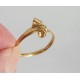 Bague de créateur, années 50/70, plaqué or T.54