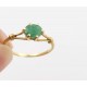 Petite bague or et pierre verte, T.49