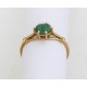 Petite bague or et pierre verte, T.49