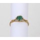 Petite bague or et pierre verte, T.49
