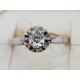 Bague or et platine diamant de taille ancienne  0,35 ct T.51