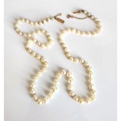 Collier de perles Ø 4 à 6 mm, fermoir or,