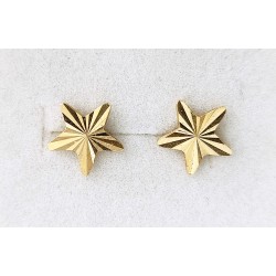 Boucles d'oreille puces or jaune
