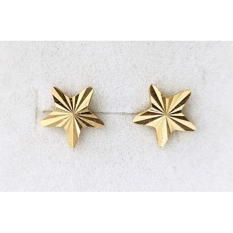 Boucles d'oreille puces or jaune