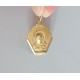 Médaille Art Déco en or Sainte Thérèse de l'Enfant Jésus