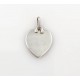 Petite médaille d'amour or blanc
