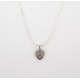 Petite médaille d'amour or blanc